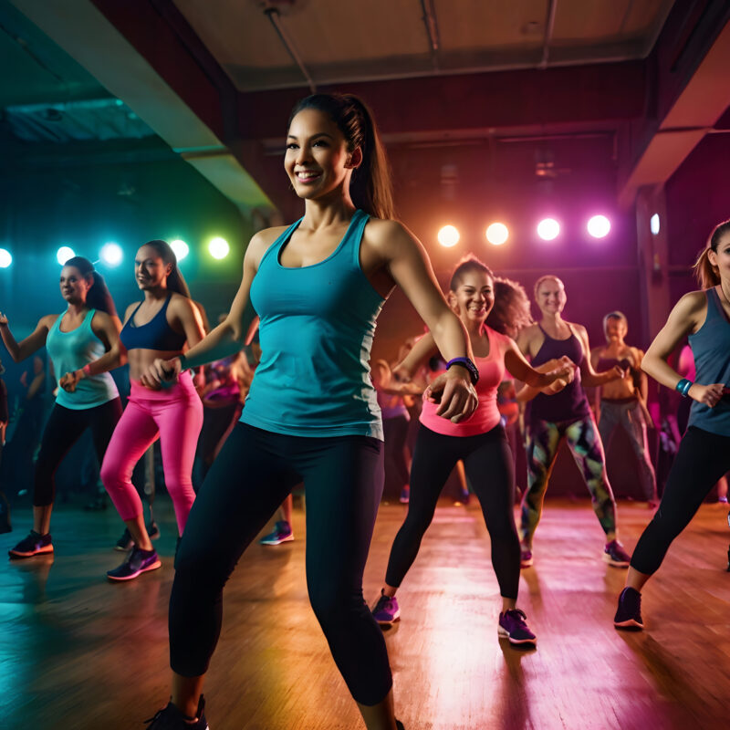 group-women-are-doing-dance-class-with-one-them-is-wearing-blue-tank-top